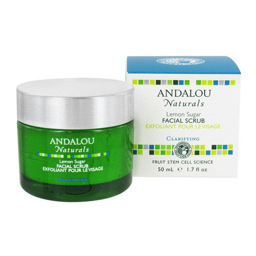 Andalou Naturals Lemon Sugar Facial Scrub, Clarifying - 1.7 Oz